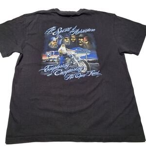 Vintage Sturgis Spirit Of Adventure Biker Pocket T-Shirt Men's Large 90's Jensen